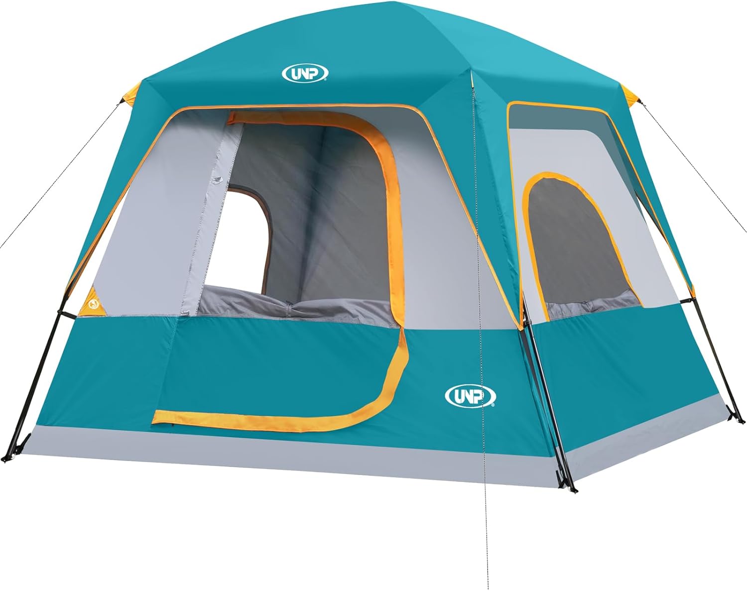 UNP 2/4/6/8 Person Tent, Portable Cabin Tent, Camping Tent 4-Person Easy Set Up, Waterproof with Top Rainfly for Outdoor Camping/Hiking - Image 9